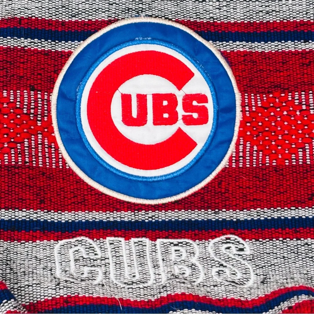 Chicago Cubs Sarape Striped Bucket Backpack MLB Fan Gear Bag Baseball Team Pack